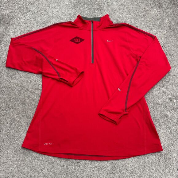 Nike Element Dri-Fit 2014 Half Marathon Finisher Jacket Womens Large Red Active - Picture 1 of 15